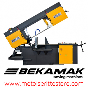 Bekamak Mafsallı Yatay Şerit Testere Makinaları BMSO-440