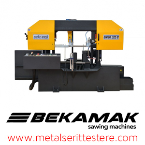 Bekamak Sütunlu C Düz Kesim Yatay Şerit Testere Makinaları BMSO-325C